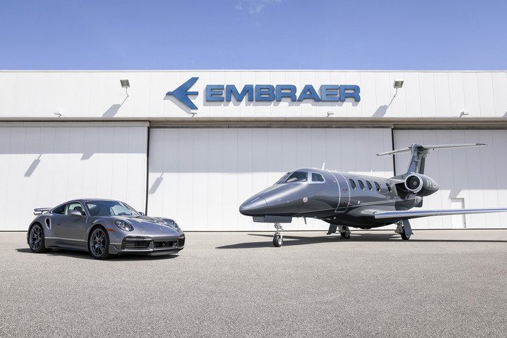 Embraer e Porsche anunciam colaboração em projeto para criar edição limitada "Duet"