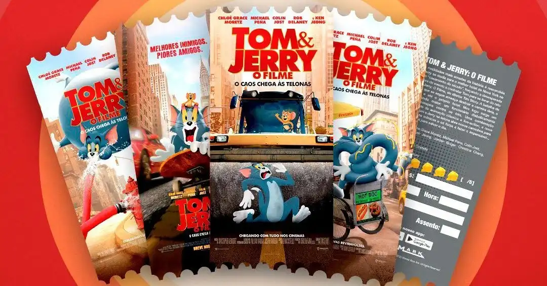 Cinemark lança ingressos colecionáveis de Tom & Jerry