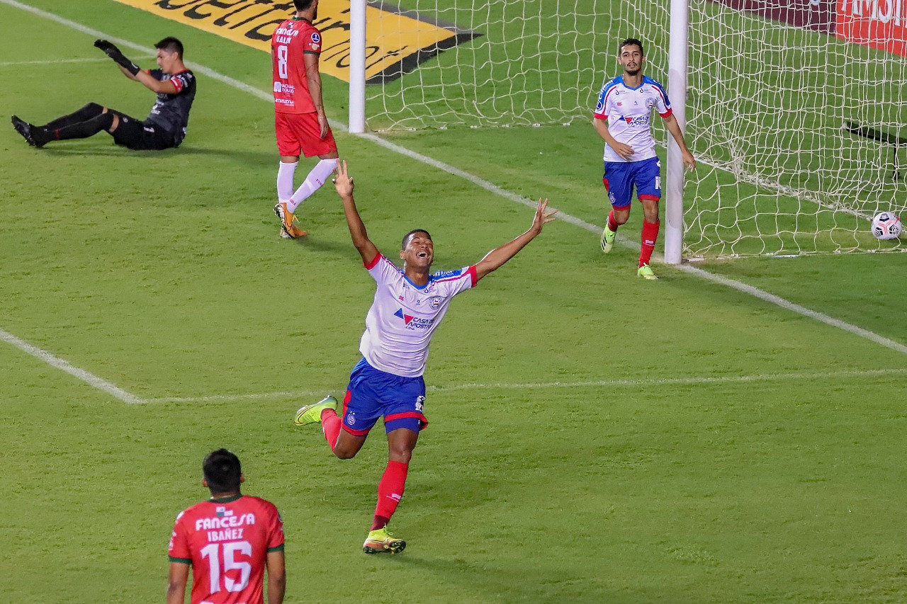 Bahia goleia o Guabirá e lidera o grupo B da Copa Sul-Americana