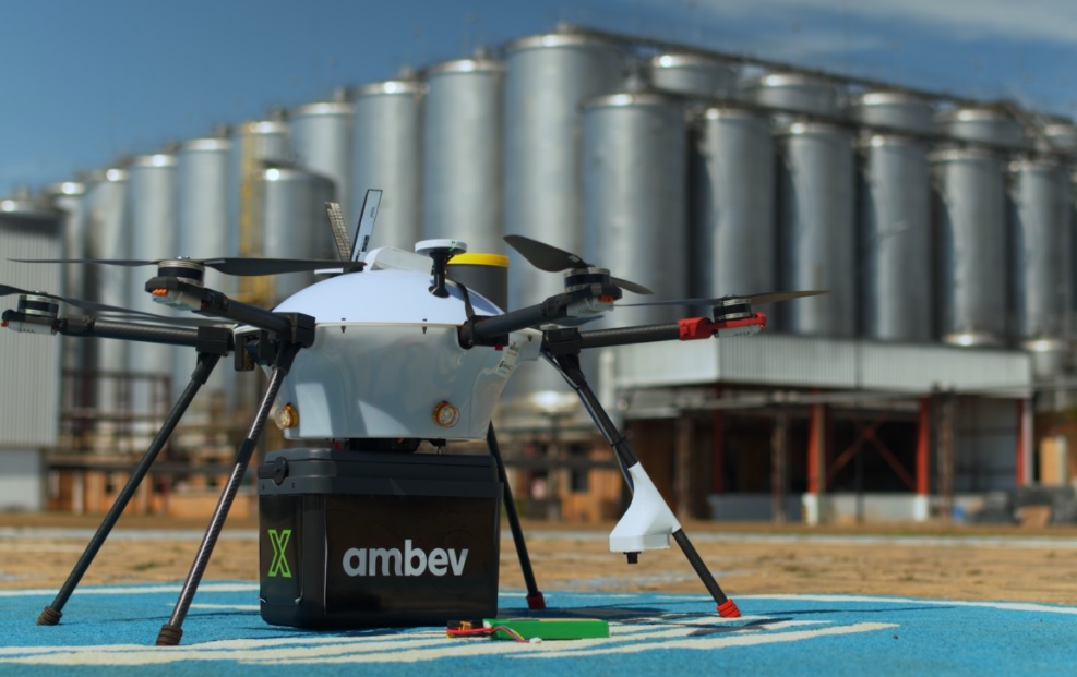 Ambev testa delivery com drone