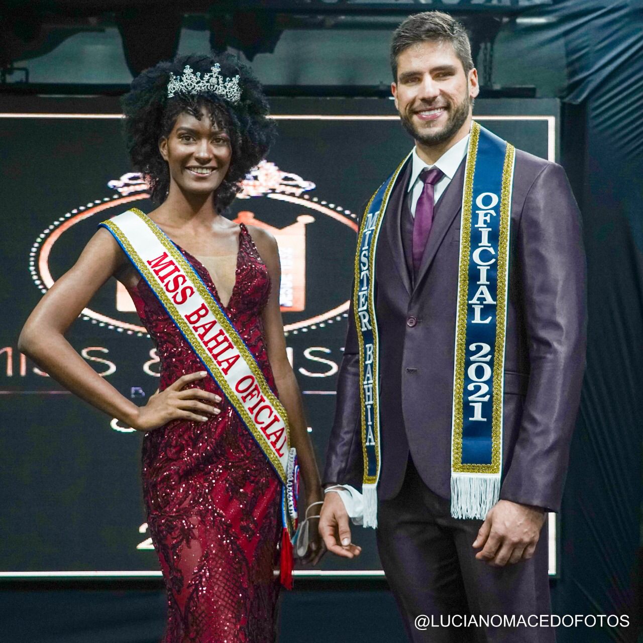 Lucas D´Ultra e Thulasi Hindra: Mister e Miss Bahia Oficial