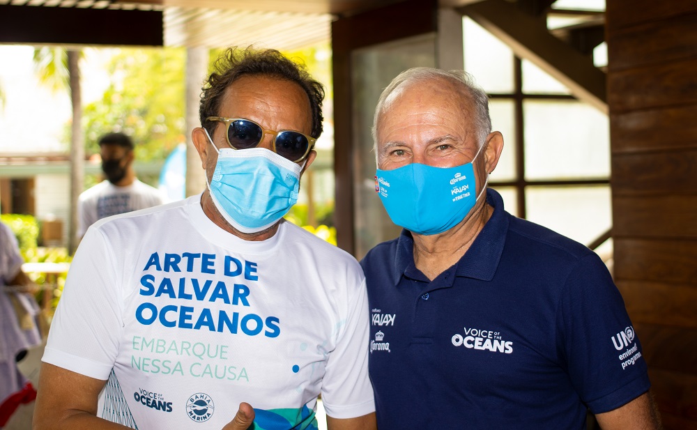 Artista Plástico Bel Borba assina escultura de 4,5 metros homenageando a passagem da expedição Voz dos Oceanos em Salvador