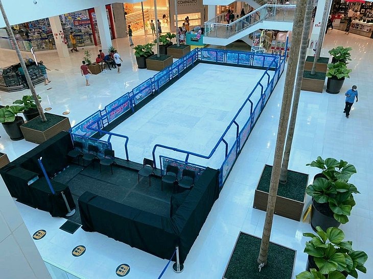 Shopping Bela Vista inaugura pista de patinação