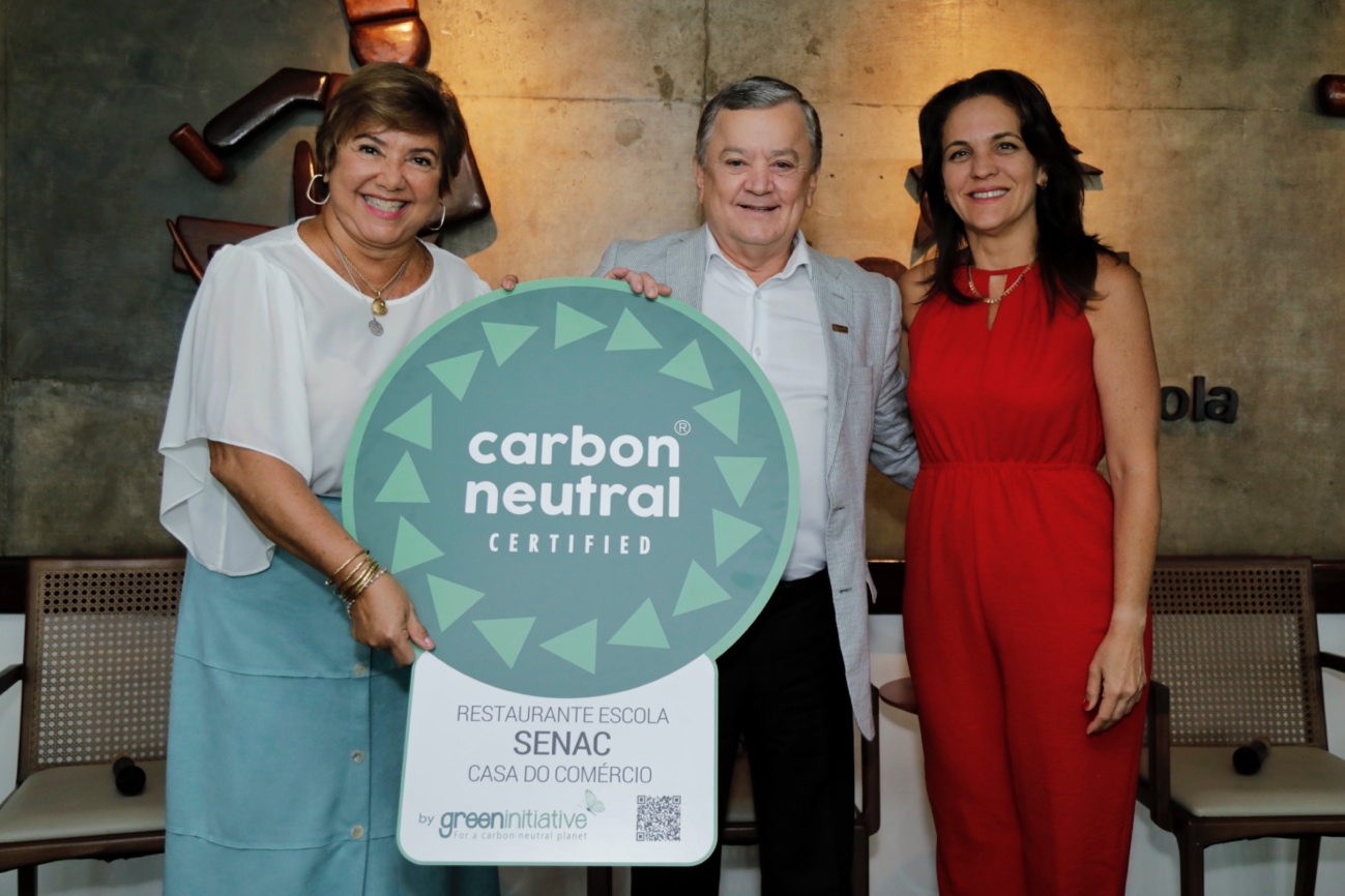 Restaurante Escola do Senac em Salvador recebe o selo de primeiro restaurante carbono neutro do Brasil
