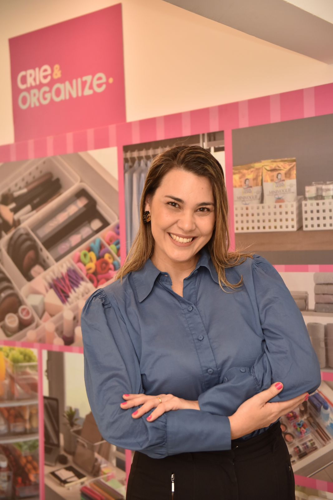 Empresária Carolina Moreira recebe convidados para o lançamento do sistema de franquias da marca baiana Crie e Organize