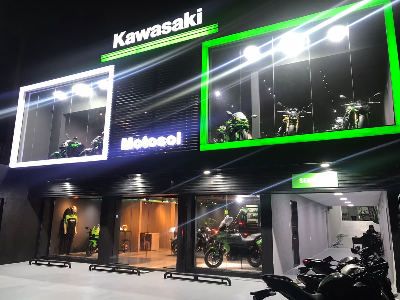 Novo conceito de concessionárias Kawasaki chega ao Brasil com identidade visual inovadora