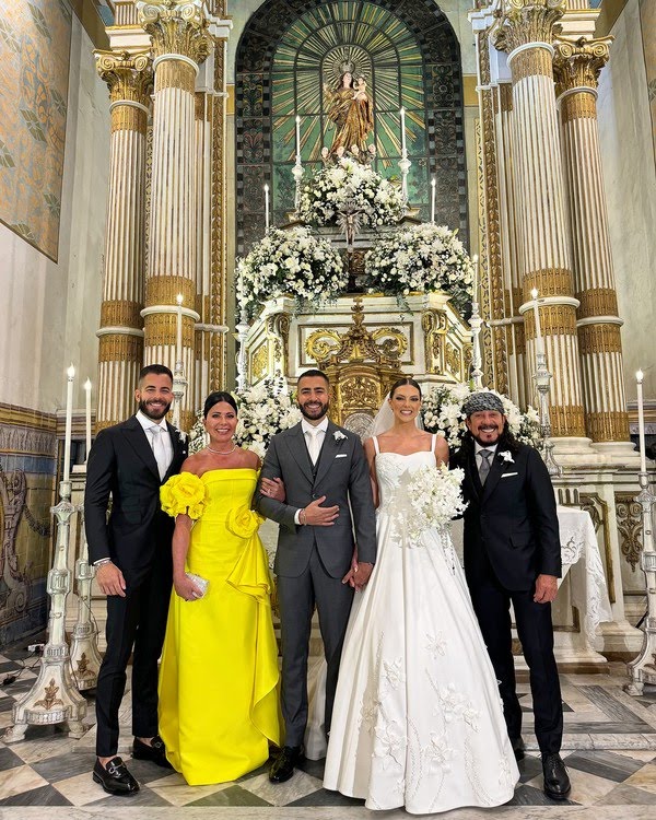 Rafa Marques, filho de Bell Marques, se casa com Pati Guerra em cerimônia transmitida ao vivo pelas redes sociais