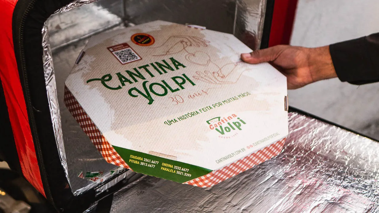 Cantina Volpi inova com bags que garantem comida quente e sabor intacto no Delivery