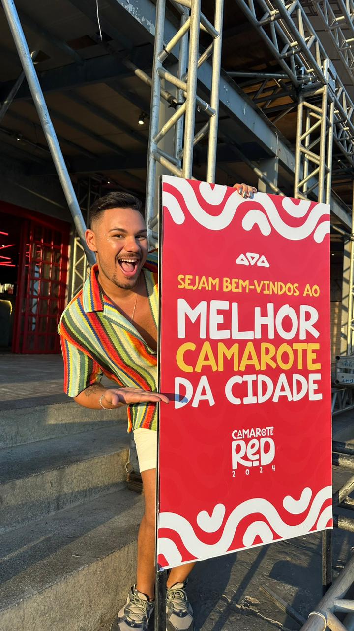 Cadu Moura será embaixador do Camarote Red no Carnaval de Salvador em 2024