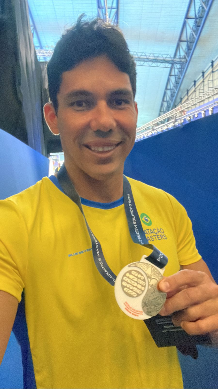 Nadador baiano conquista medalha de ouro em Doha
