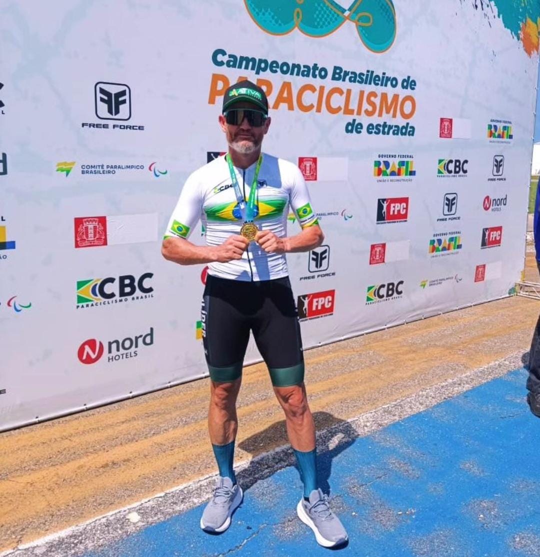 Atleta PCD de Vitória da Conquista é campeão Brasileiro de Paraciclismo