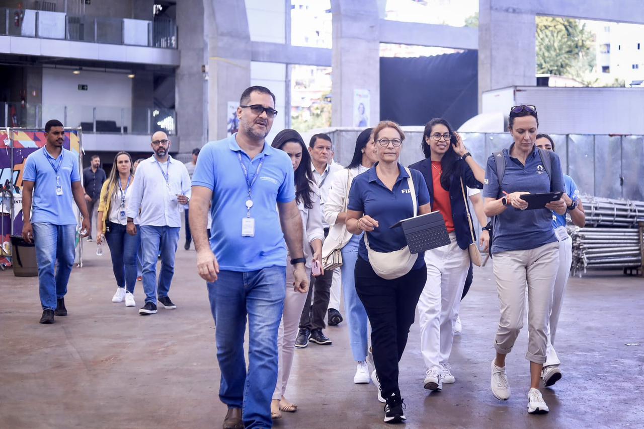 FIFA realiza inspeção na Arena Fonte Nova para avaliar cidades-sede da Copa do Mundo Feminina de 2027