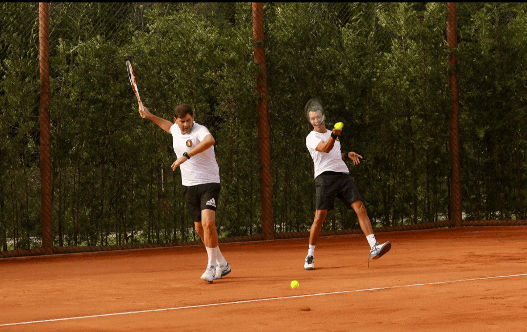 La Laguna realizou torneio de tênis com presença de Marcelo Demoliner