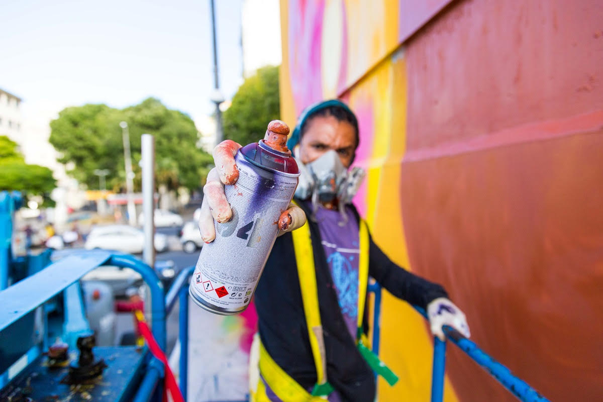 Eder Muniz é o primeiro artista convidado para a 4ª edição do Projeto MURAL