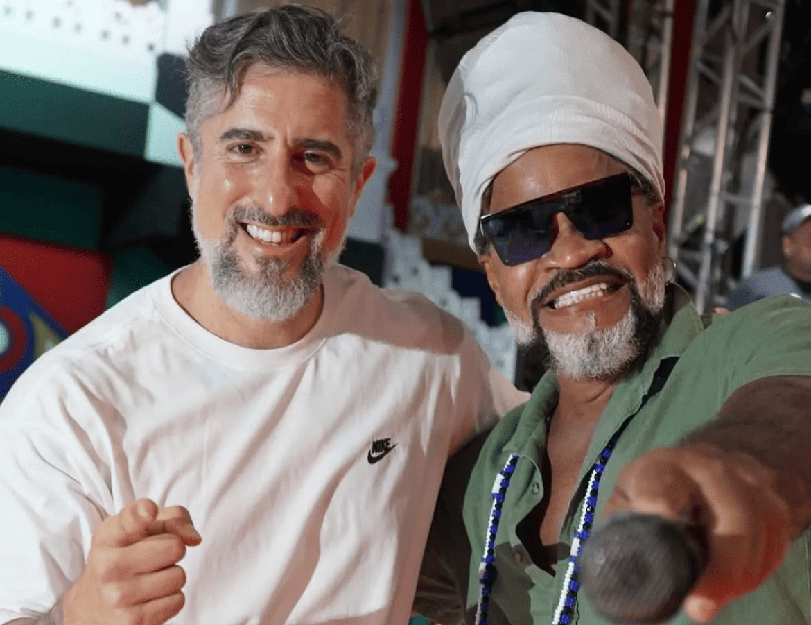 Carlinhos Brown e Marcos Mion celebram 40 anos do Axé em gravação especial