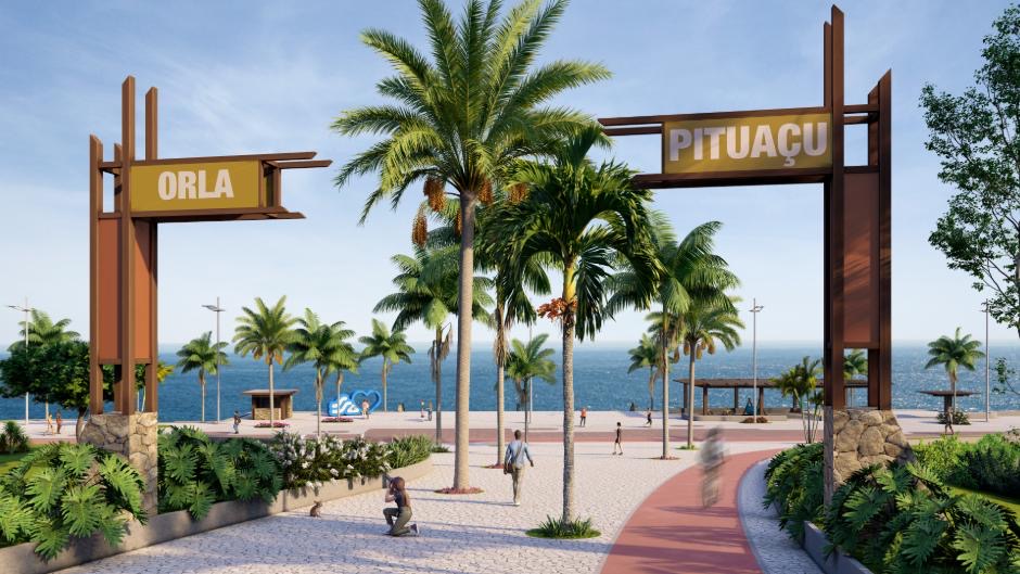 Nova Orla de Pituaçu terá complexo de serviço com quiosques gastronômicos e espaços para atividades esportivas, culturais e de lazer