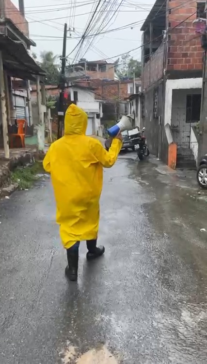 Codesal aciona sirenes em seis comunidades de Salvador após chuvas intensas