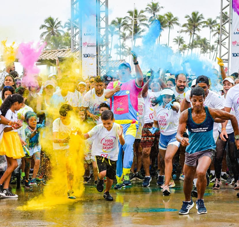 Corrida Colorida 2025 promete agitar Salvador com solidariedade, música e muita cor