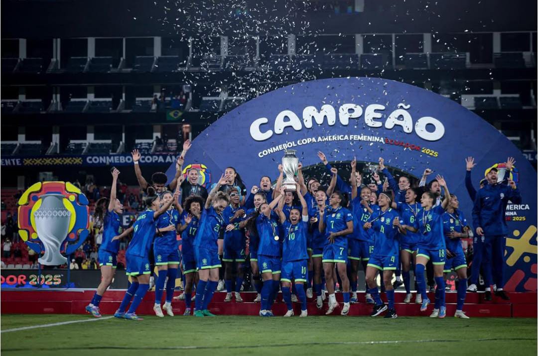 Brasil conquista nono título da Copa América Feminina em vitória sobre a Colômbia