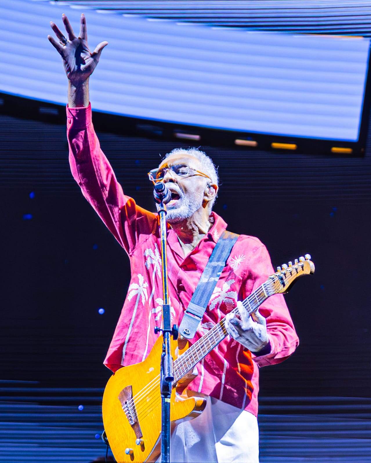 Arena Fonte Nova terá iluminação especial em homenagem a Gilberto Gil nesta segunda-feira