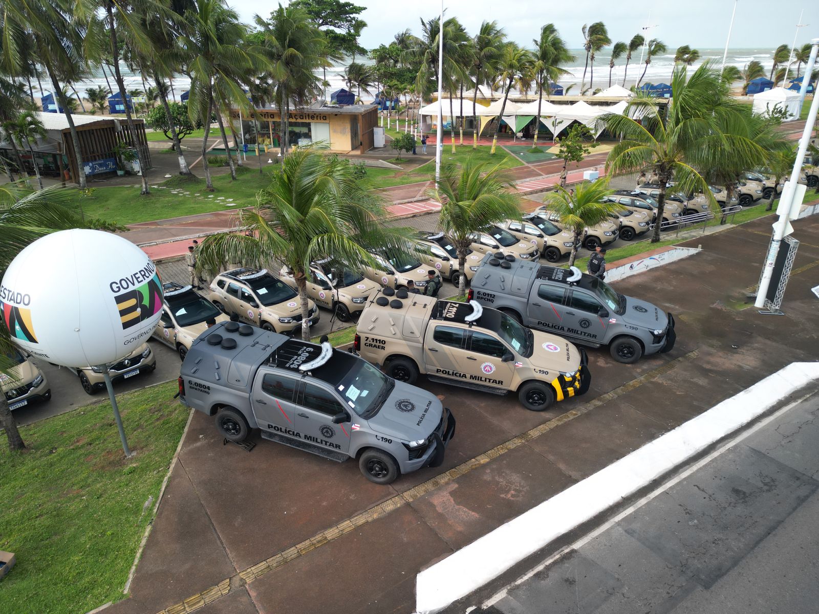 Bahia recebe mais 120 novas viaturas para reforço da segurança pública