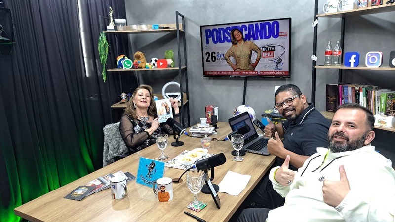 Fenômeno nas redes: participação de Betth Ripolli no ‘Podsticando’ causa alvoroço