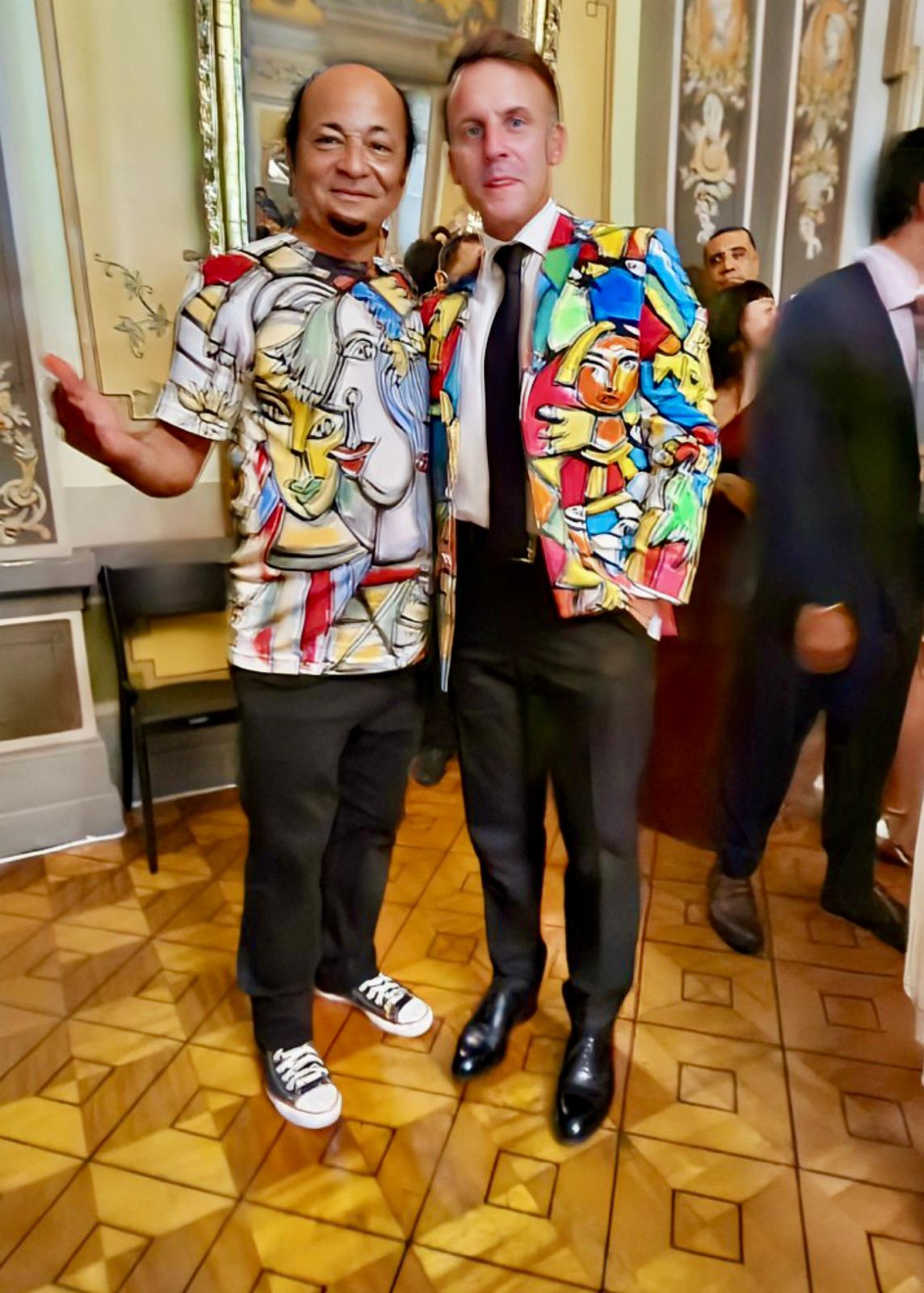 Menelaw Sete leva a arte baiana a jantar oficial com Emmanuel Macron