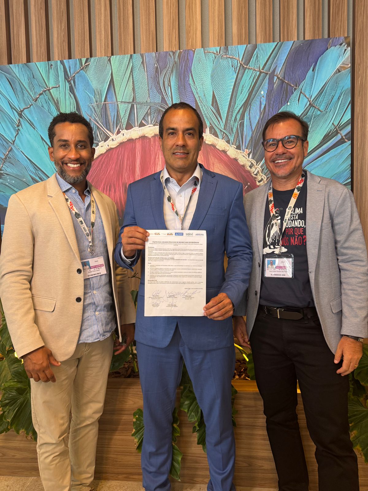 Salvador firma pacto pela descarbonização e produção de biometano durante a COP30