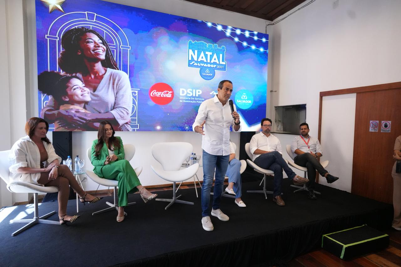 Prefeitura detalha programação do Natal Salvador 2025 e anuncia show de Frei Gilson