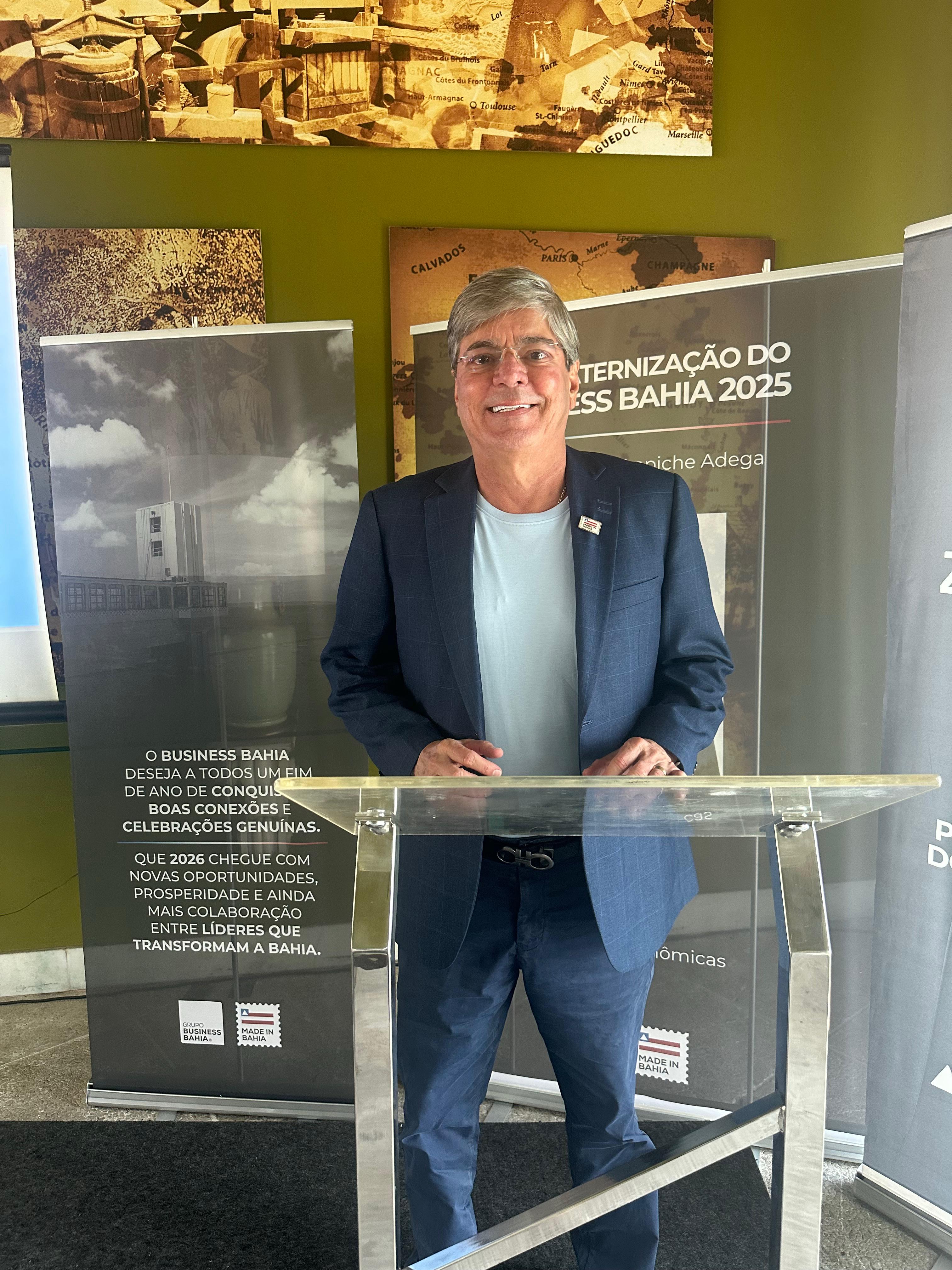 Business Bahia recebe o senador Ângelo Coronel em almoço especial marcado por anúncios, conquistas e a força do movimento Made in Bahia