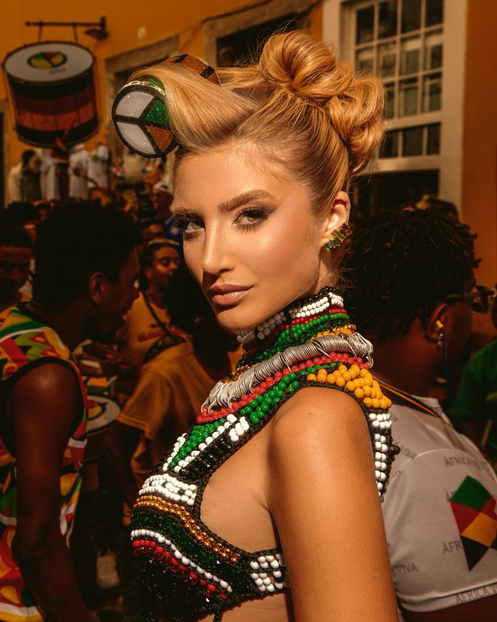 Do Pelourinho ao Baile da Vogue, Nicole M. Dantas transforma o Olodum em alta moda