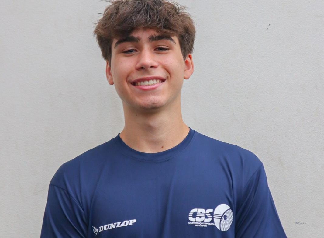 Brasil quebra jejum de 12 anos no squash com ouro de Viggo Hendricks no Sul-Americano Juvenil