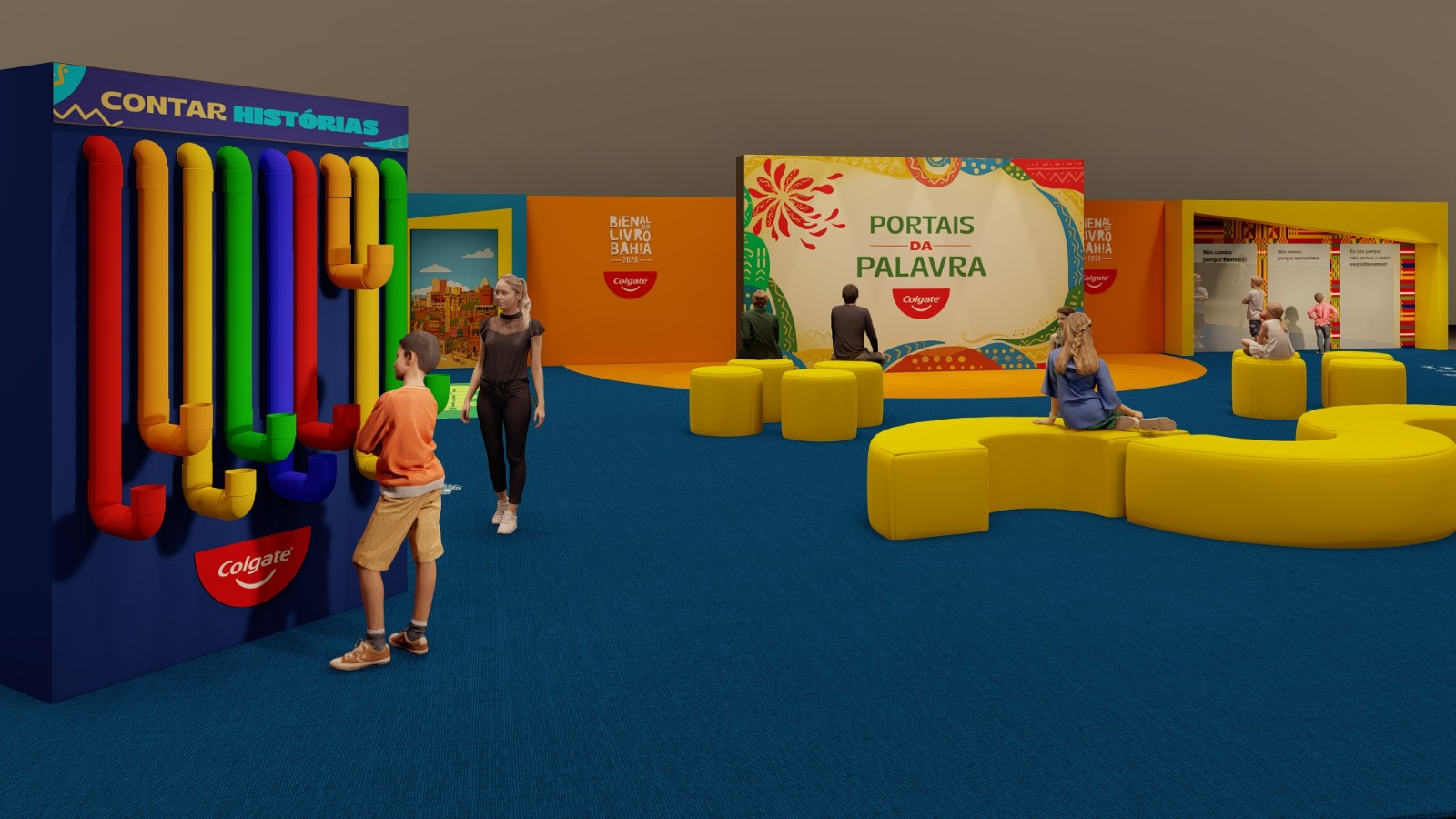 Espaço infantil “Portais da Palavra” promete encantar famílias na Bienal do Livro Bahia 2026