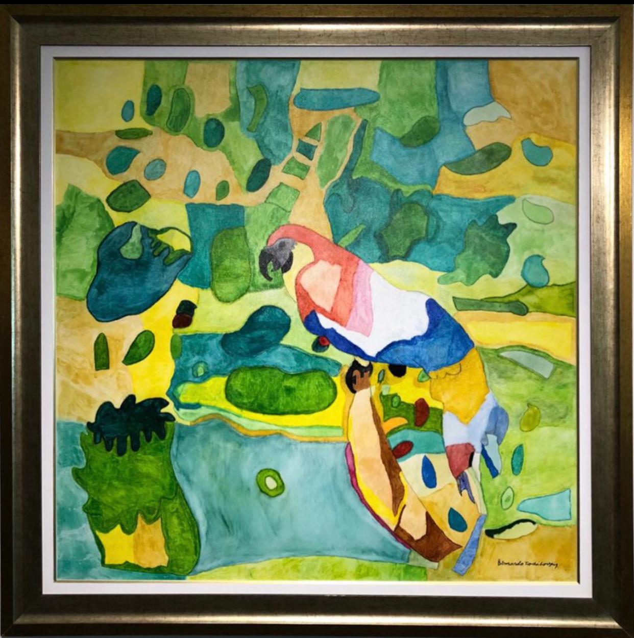 Exposição de Bernardo Tochilovsky celebra arte e inclusão no Abril Azul de shopping em Salvador