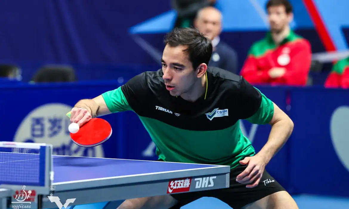 Brasil vence a Inglaterra e enfrenta a França nas quartas do Mundial de tênis de mesa