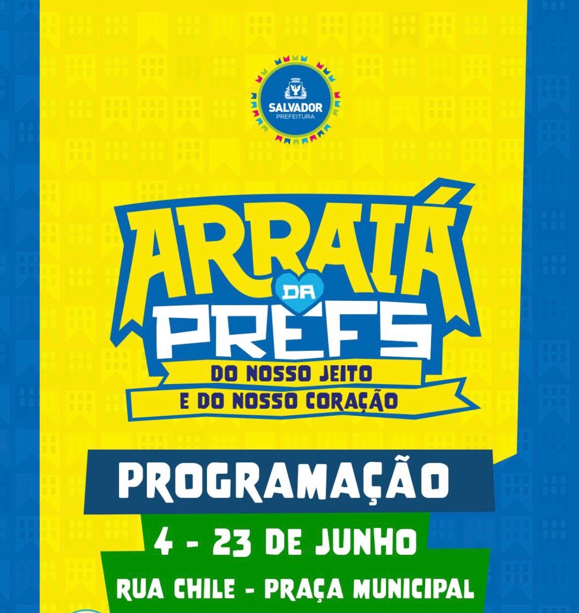 São João no Pelourinho terá 3 palcos, grandes shows e transmissão dos jogos do Brasil
