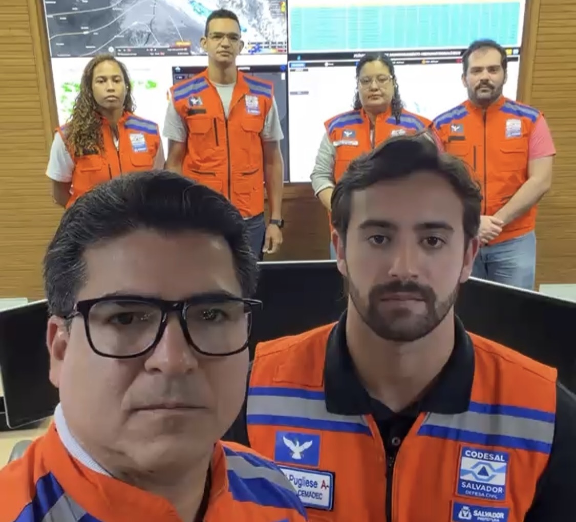 Salvador entra em observação para chuva e rajadas de vento com avanço de frente fria