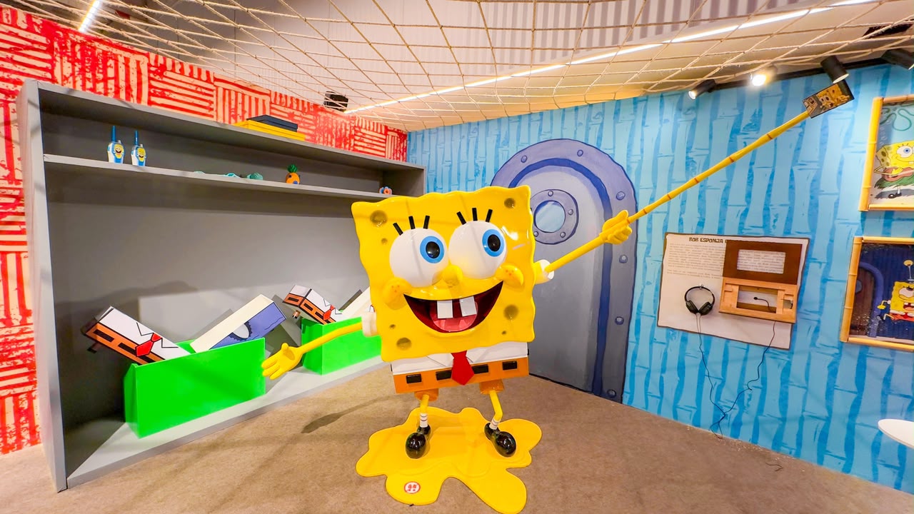 Salvador recebe mostra oficial do Bob Esponja com cenários interativos e atrações para toda a família