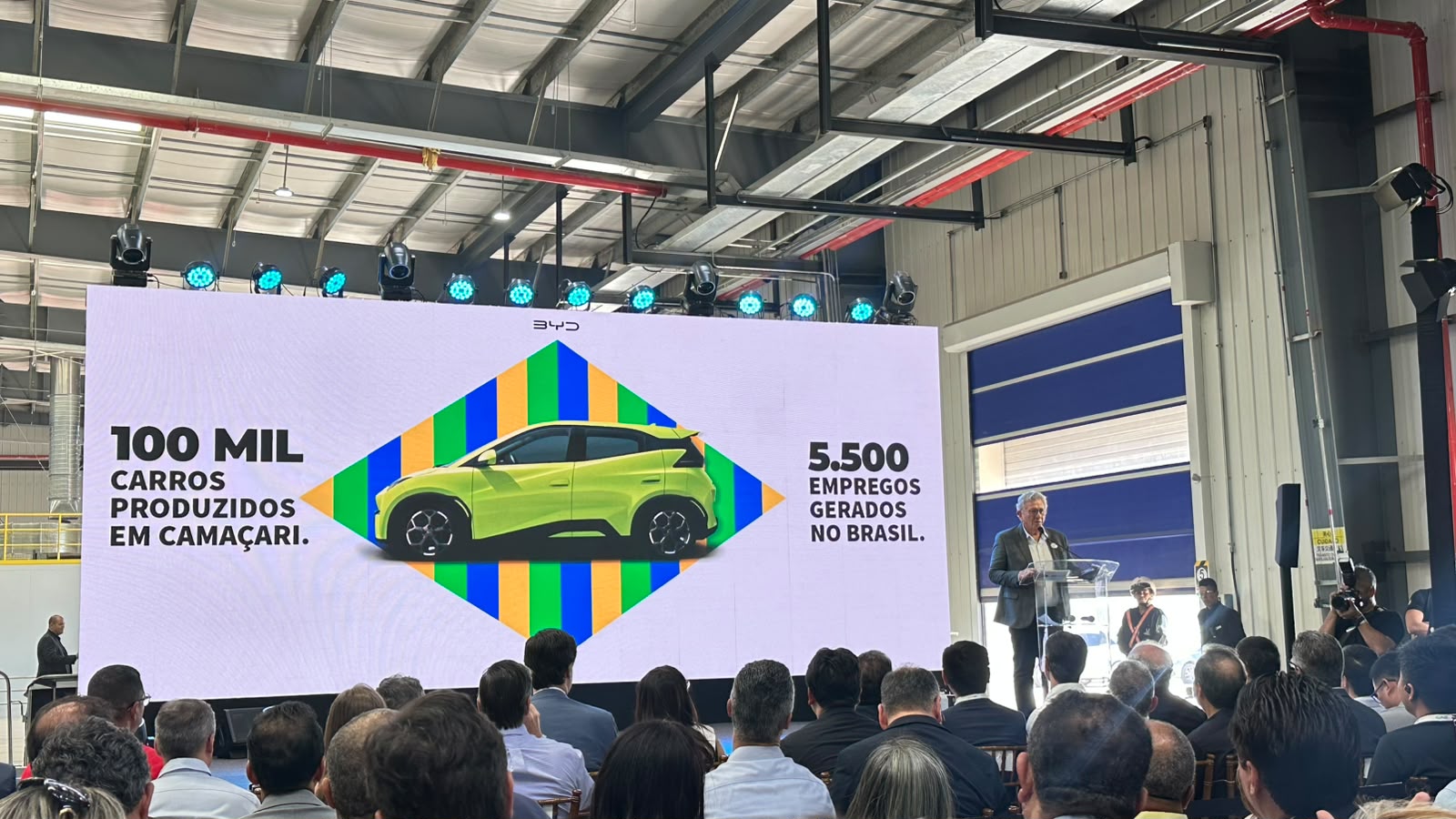 BYD alcança marca de 100 mil carros produzidos em Camaçari e celebra 5.500 empregos gerados