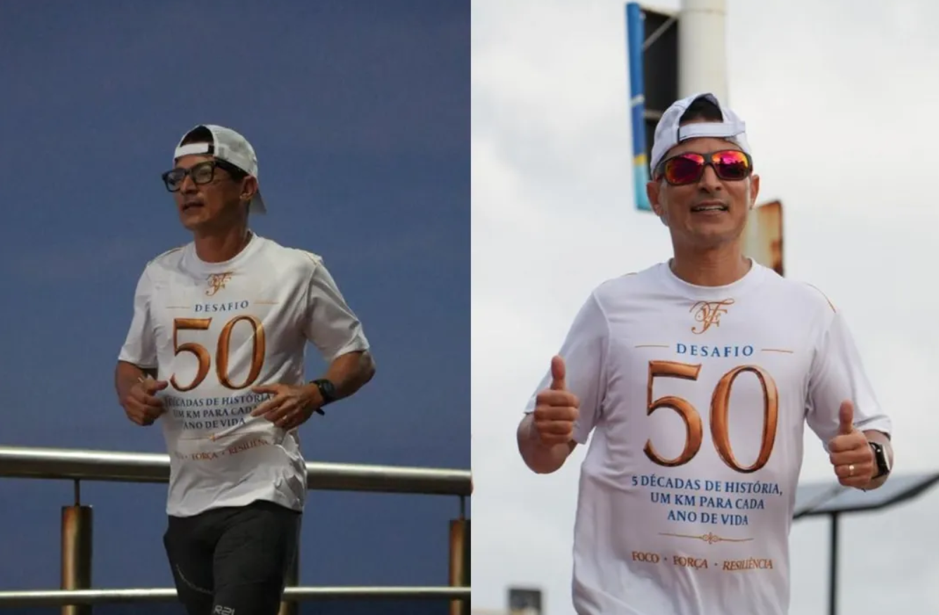 Aos 50 anos, dentista completa corrida de 50 km em Salvador com mensagem sobre saúde bucal
