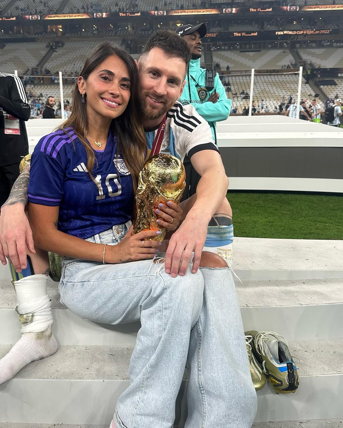 Após despedida de Messi da Argentina, Antonela Roccuzzo celebra trajetória do marido