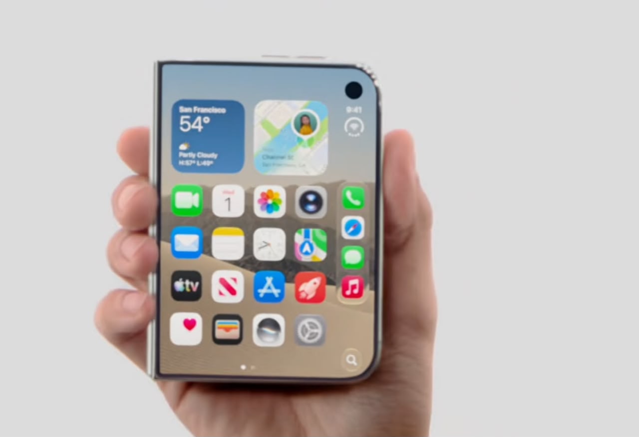 Apple apresenta iPhone Duo, primeiro celular dobrável da marca