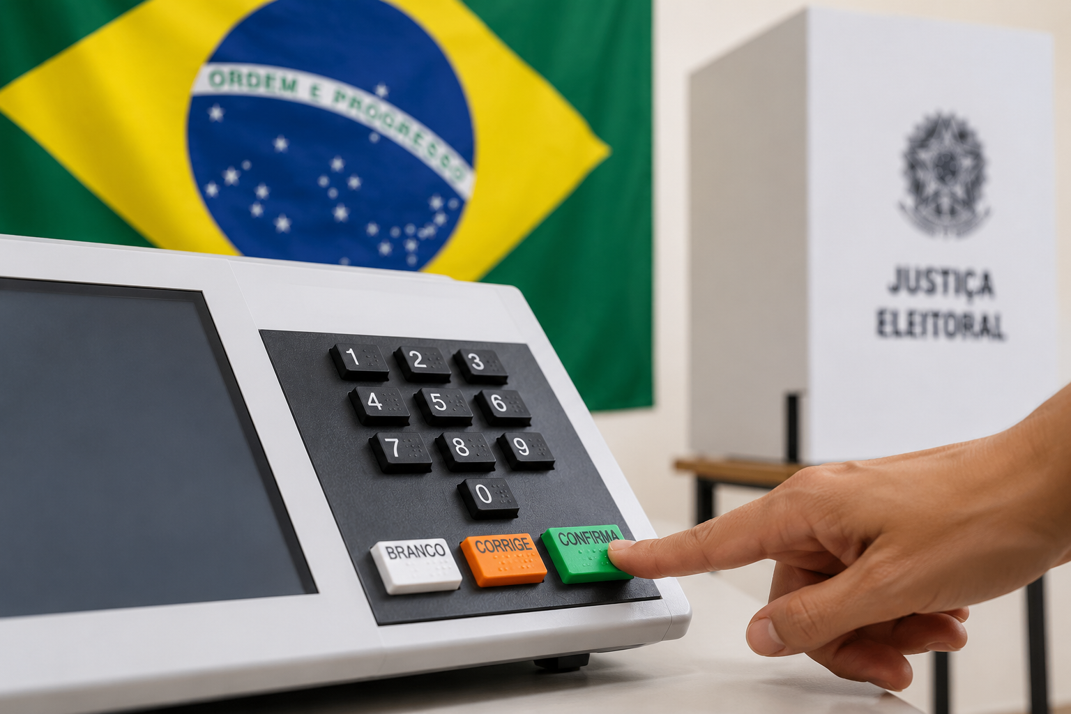 Eleições 2026 terão seis escolhas no primeiro turno; veja a ordem de votação