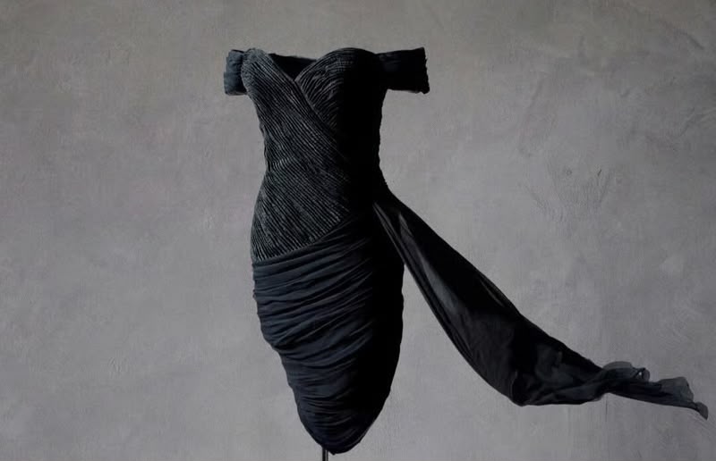 “Vestido da vingança” da princesa Diana será leiloado pela Sotheby’s