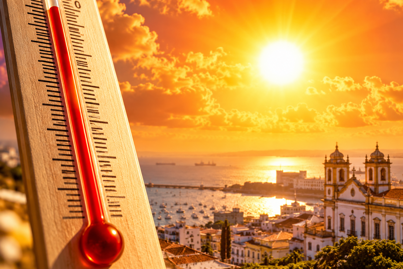 Onda de calor coloca Bahia em alerta vermelho e pode levar termômetros acima dos 40°C