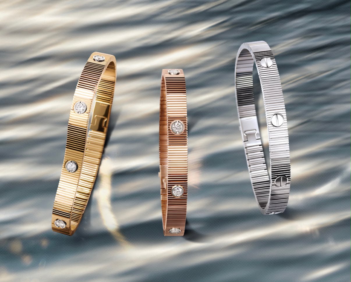 Cartier reinventa a pulseira LOVE com desenho flexível e peças que se unem