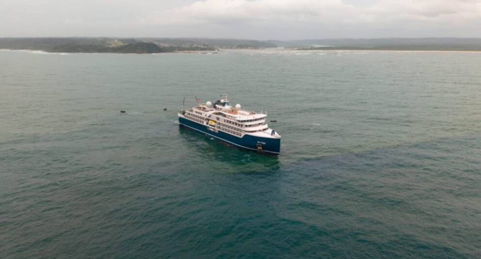 Itacaré recebe navio de luxo internacional com 152 turistas de diferentes nacionalidades